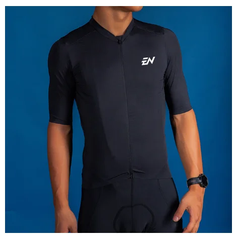 ENCYMO-Ropa de Ciclismo para Hombre, traje de piel, Maillot de verano para bicicleta de montaña y carretera