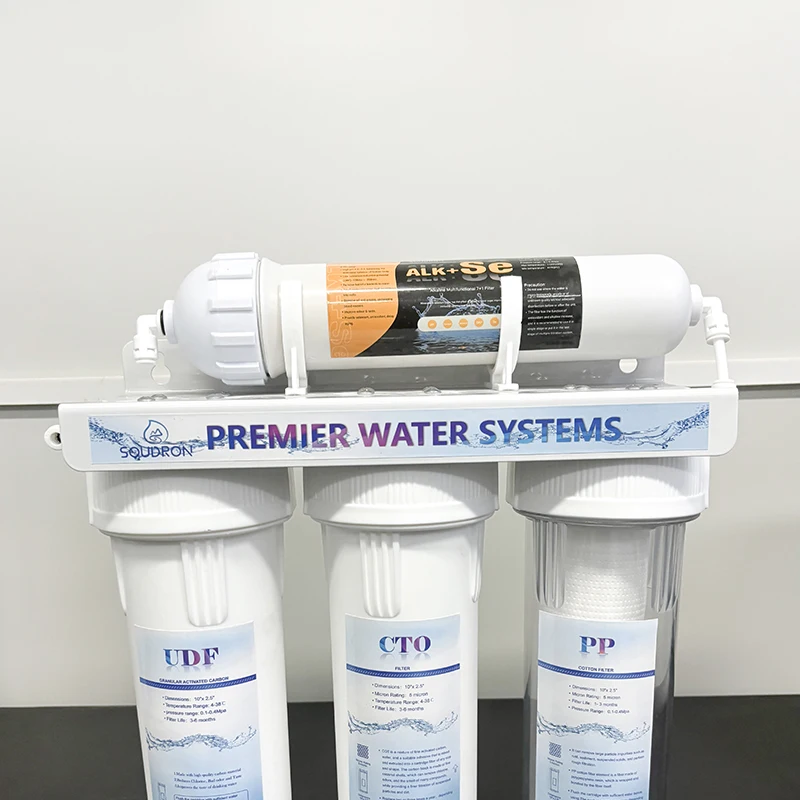 O filtro mineral hidrogens alcalino multi 7 + 1 absorve cores e odores especiais, melhora o sabor da água potável