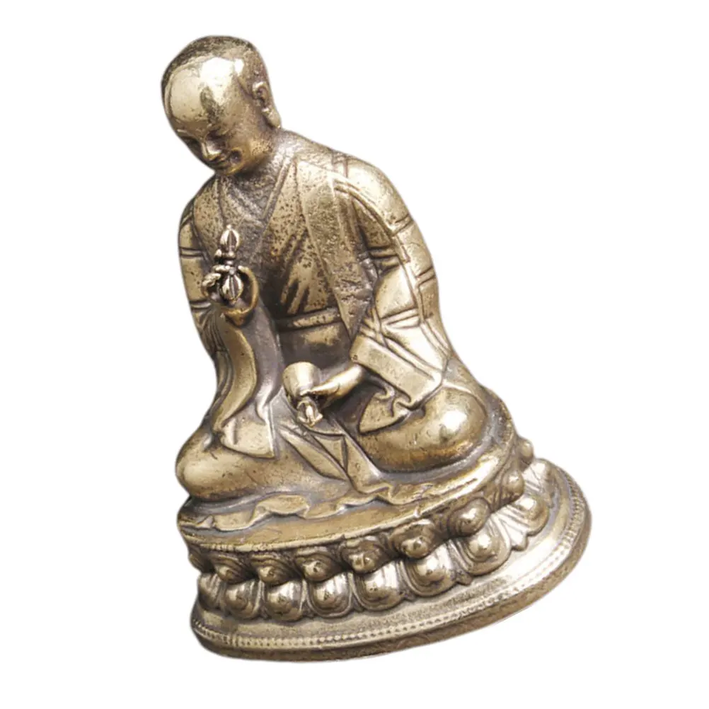 

Brass Buddha Statue Desktop Adornment Compact Lightweight Exquisite Workmanship Lucky Blessing Office Decor Home