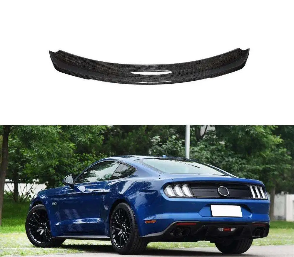 Mustang GT Carbon Fiber Rear Trunk Spoiler Lid Wing For Ford Mustang GT V8 V6 Coupe 2015 2020