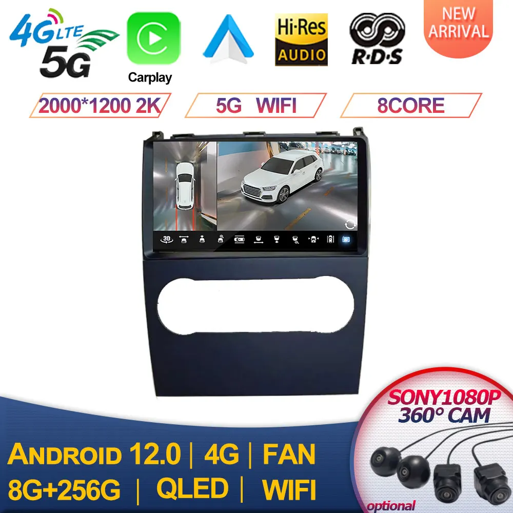 

Android 13 GPS Car radio Multimedia Head unit For Mercedes Benz B200 A B Class W169 A160 A180 A200 A220 2009-2012 BT Radio 4G