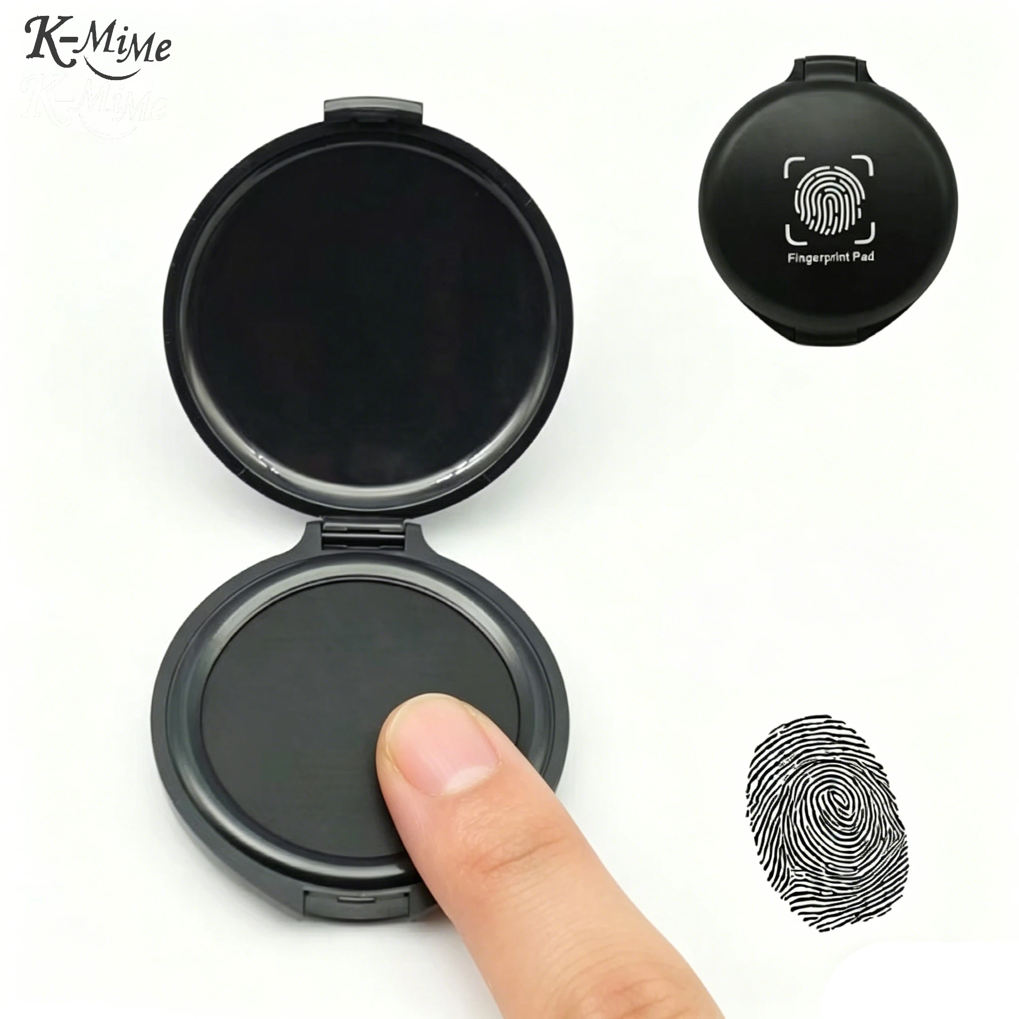 Professional Fingerprint Ink Pad for Office Supplies, Instant Dry, Smudge-Proof