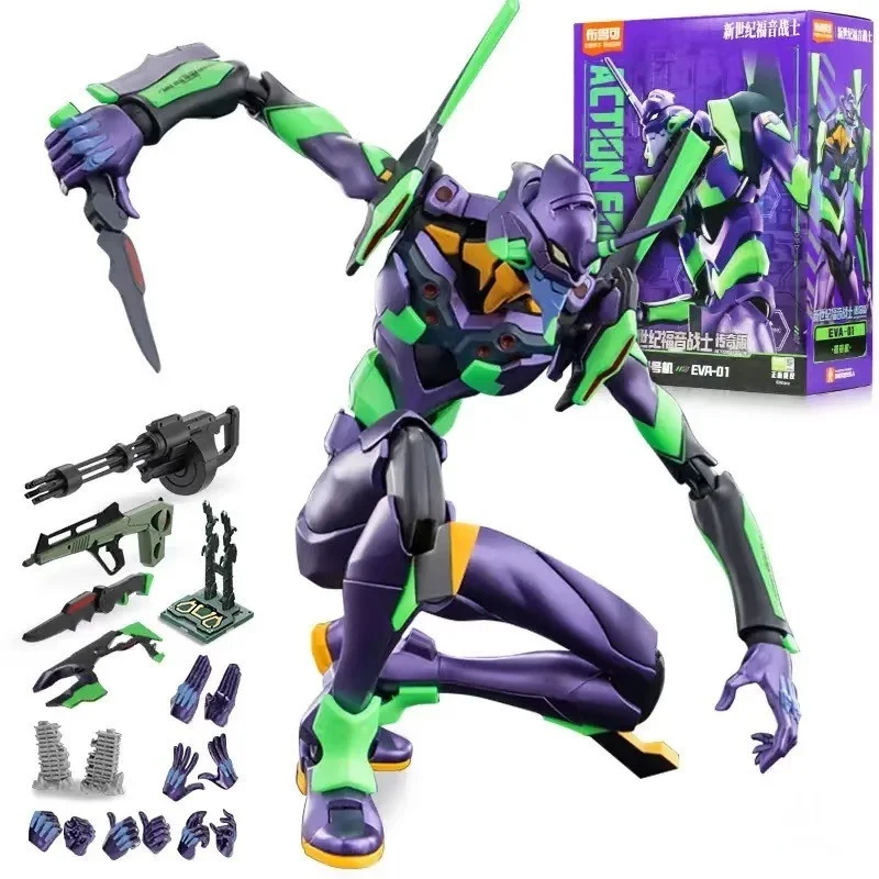 

In Stock Blokees Eva Action Edition Evangelion-01 Anime Figure Action Figure Play Model Desk Decor Collection Customized Gifts