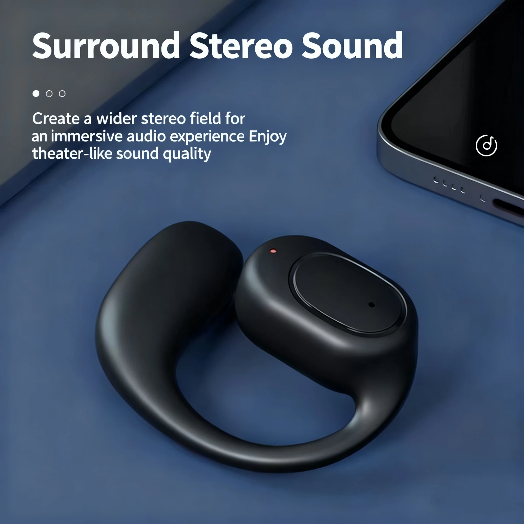 Wireless Bluetooth Headphones With Microphone Air Conduction Earphones Handsfree Noise Canceling Headset For Driving Audifonos