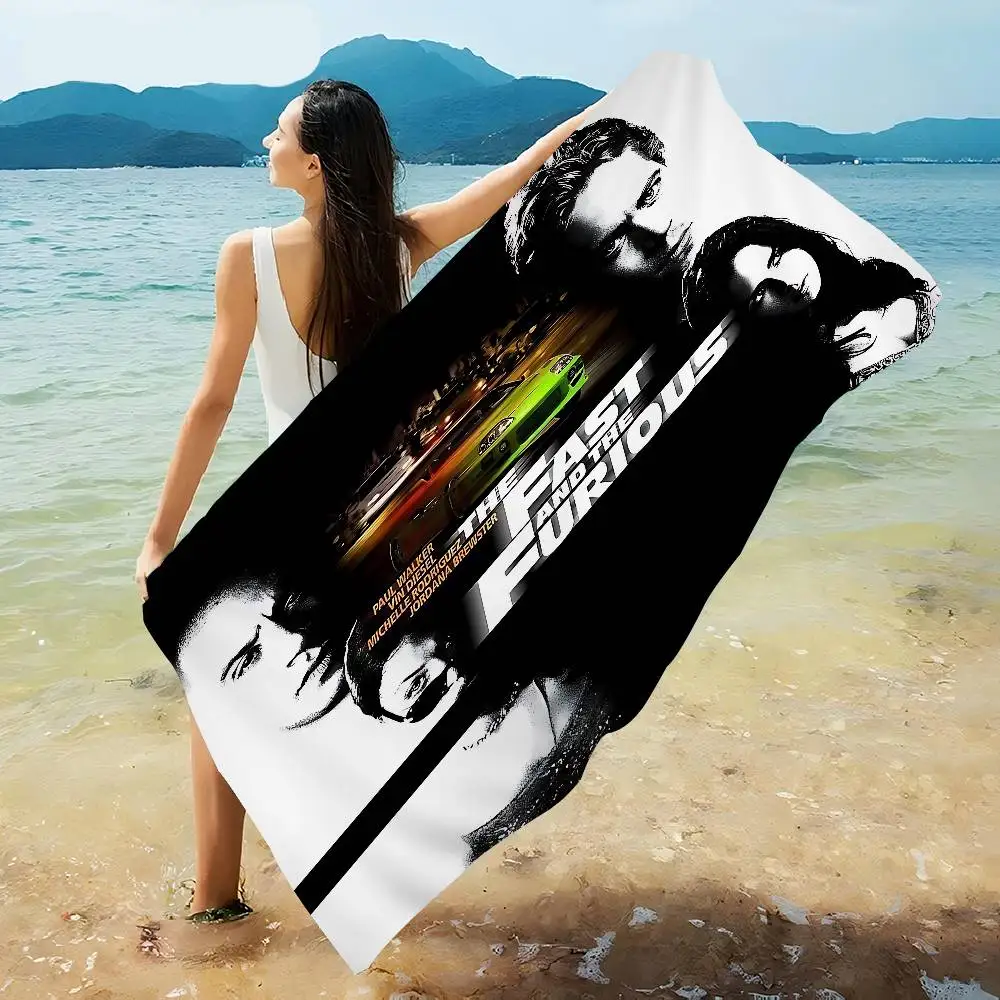 Fast And Furious Beach Towel Colorful Bath Towels for Girl Microfiber Quick Dry Custom Sand Free Beach Yoga Spa Gym Pool