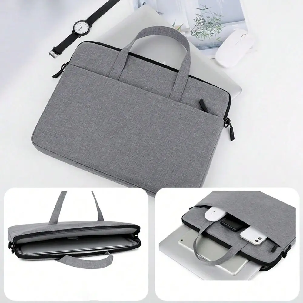 Universal Shockproof Laptop Sleeve Case Large Capacity Business Laptop Handbag Ultra Thin Fashion Shoulder Bag