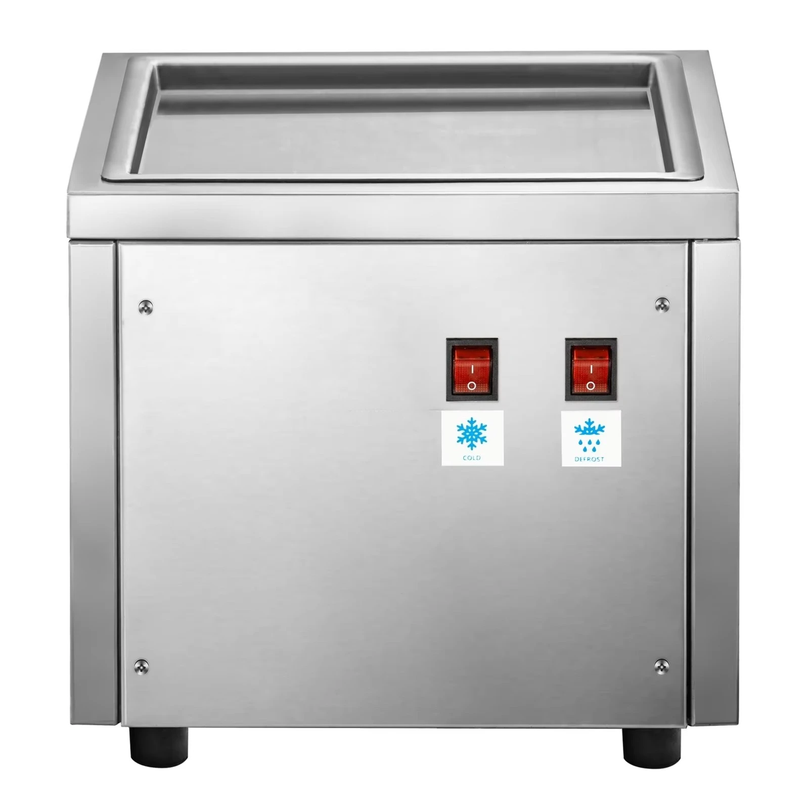 Commercial Rolled Ice Cream Machine Stir-Fried Ice Cream Roll Machine with Single Square Pan Fot Home Use