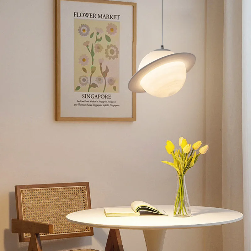 Planeta lustre quarto infantil corredor escadas entrada lua net luz vermelha