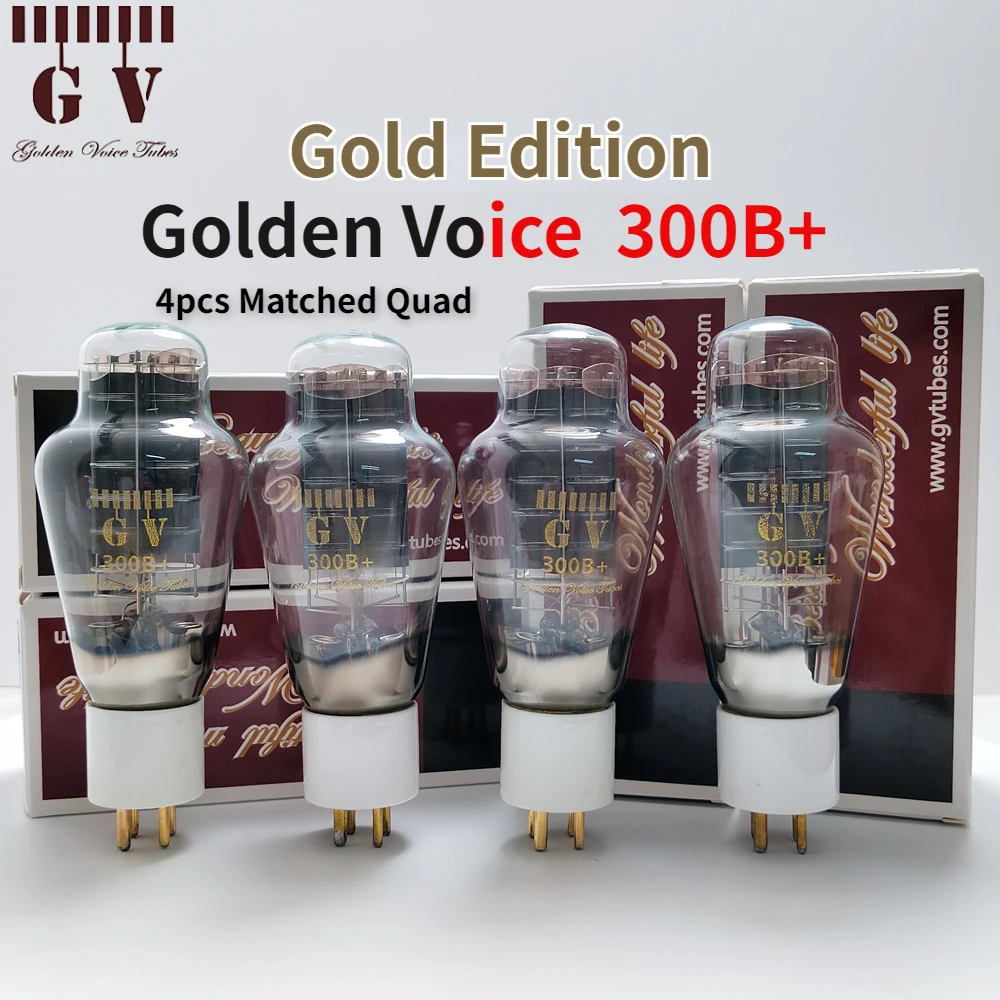 Golden Voice 300B 300B+ 300Bk Vacuum Tube Upgrade 300B 4300B 300BL 300B-T 300BS 300B-Z Tube Valve  Amplifier  Matched Quad