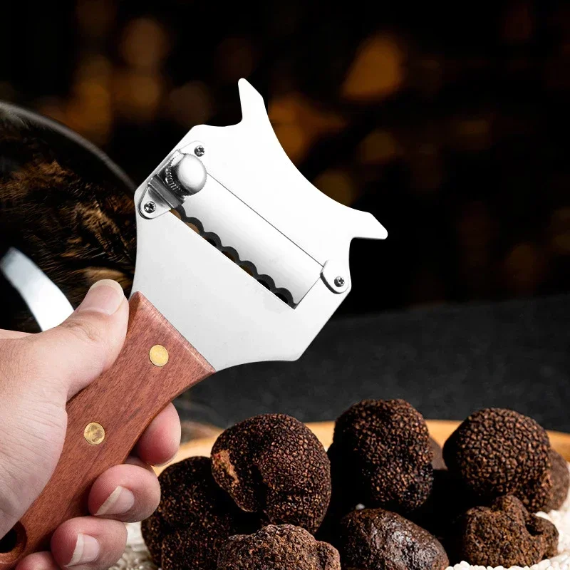 ที่ขูดทรัฟเฟิลสแตนเลส ด้ามไม้ ที่ขูดทรัฟเฟิลไม้บีช ด้ามไม้โรสวูด มีดหั่นทรัฟเฟิล