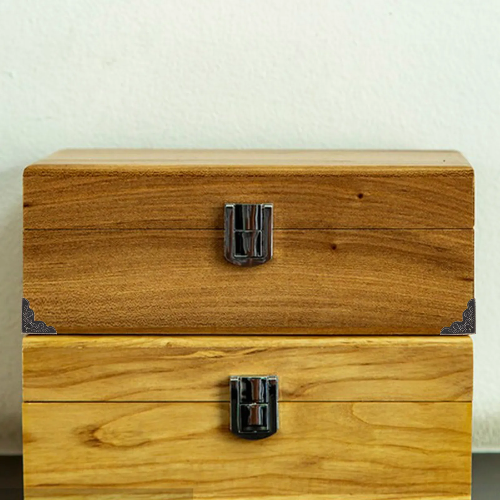 100 قطعة من واقيات زوايا الصندوق الخشبي، واقيات حافة حديدية عتيقة، دعامات زوايا لأثاث الصدر للمجوهرات