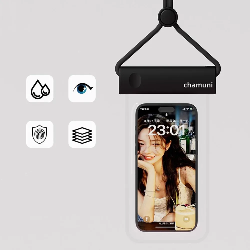 

IPX8 Floating Airbag Phone Bags Transparent Touchscreen Underwater Pouch Shockproof PVC Waterproof Phone Cover Swimming