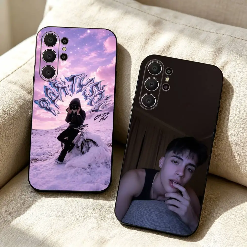 C-Cris MJ Singer Phone Case For Samsung S26,S24,S21,S22,Plus S23,S30,Ultra,S20,Fe,Black Soft Silicone