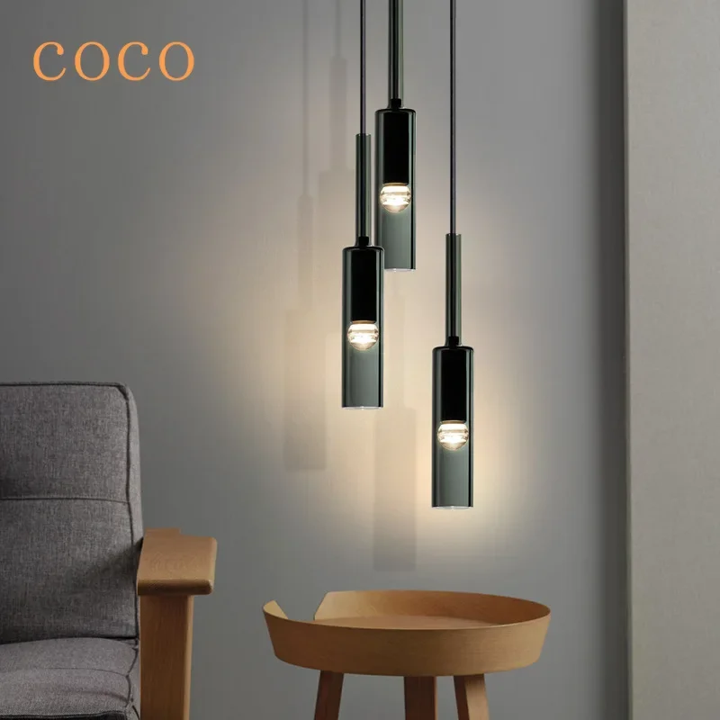 

Modern Glass Pendant Light for Bedroom Bedside Bar Kitchen Dining Room Hanging Lamp Ceiling Lighting Bathroom Decoration