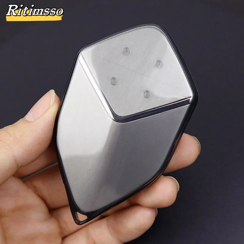 투명 소프트 TPU 원격 자동차 키 케이스 커버 거치대 보호대, 장안 디팔 S7 SL03 2022 2023 액세서리, 4 버튼