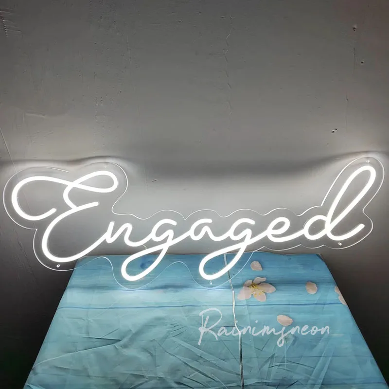 

Wedding Decoration Beautiful Neon Sign Engaged Flexible Neon Light Bedroom Wall Decor Marriage Party Decorative Lights