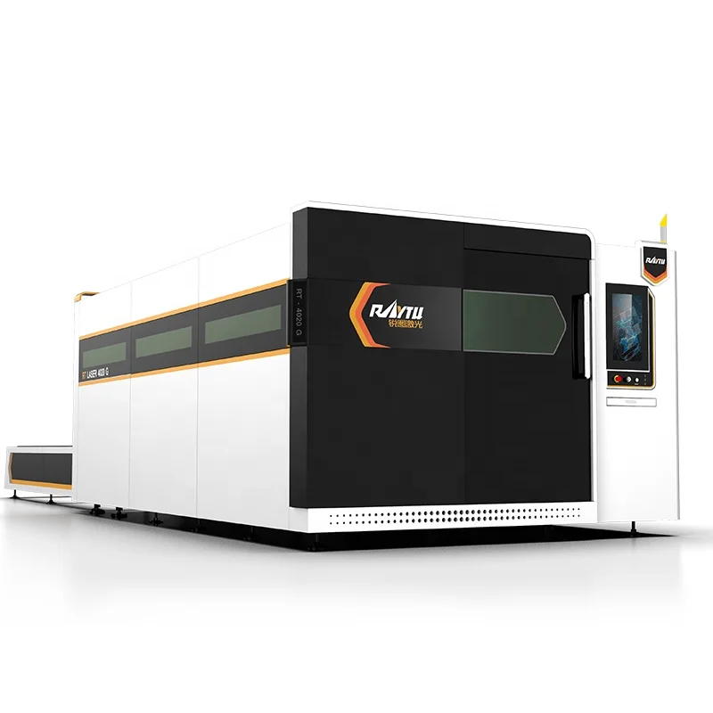 ATU&UTVDiscount 3KW 6KW 12KW Raycus MAX Laser Exchange Table Enclose CNC Fiber Laser Cutting Machine