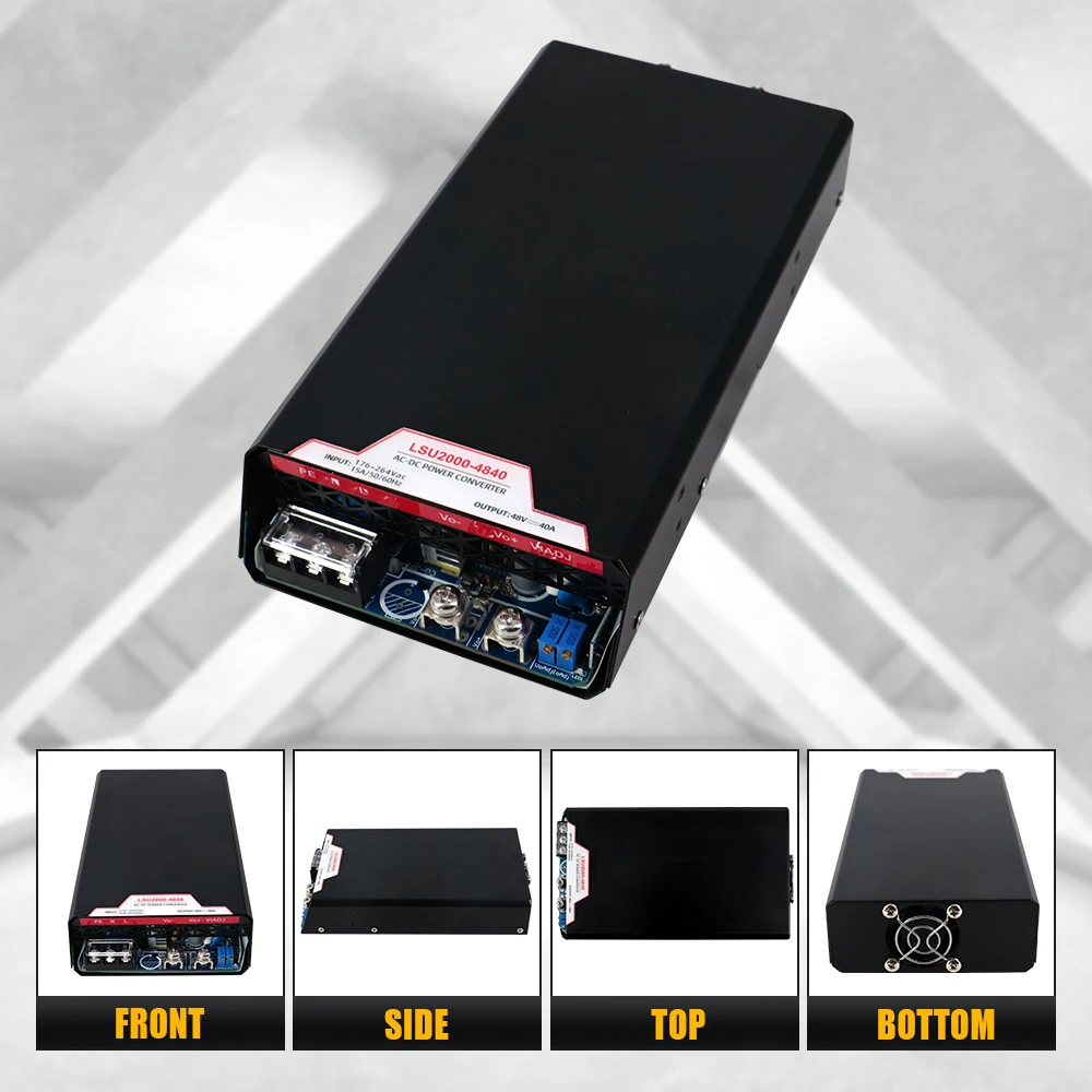 Catu daya switching daya tinggi HLTNC 2000W 12V 24V 36V 48V 72V 150V 220V 380V  A HSU-2000-60 menggantikan 5 S-400-60v  untuk Cnc