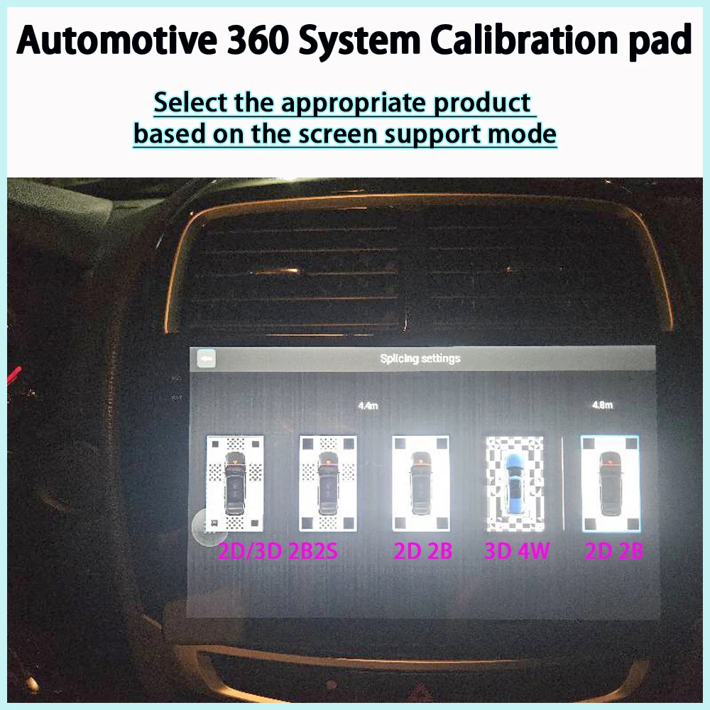 VseeKan Automotive 360 System Calibration Pad 360 Camera Splicing Cloth Debugging Cloth 2D 3D Four Dimensional Cloth