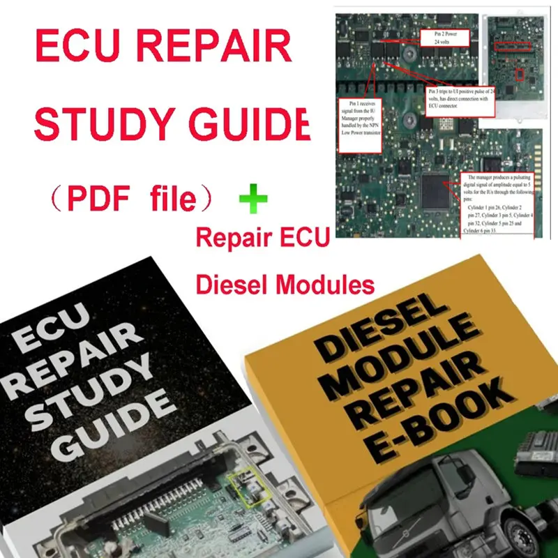 ECU Repair Module Course Study Guide ECU Teaching PDF EPROM TEST Progranmming SMD Simulator RESISTORS SOCKET Car Diagnostic Tool