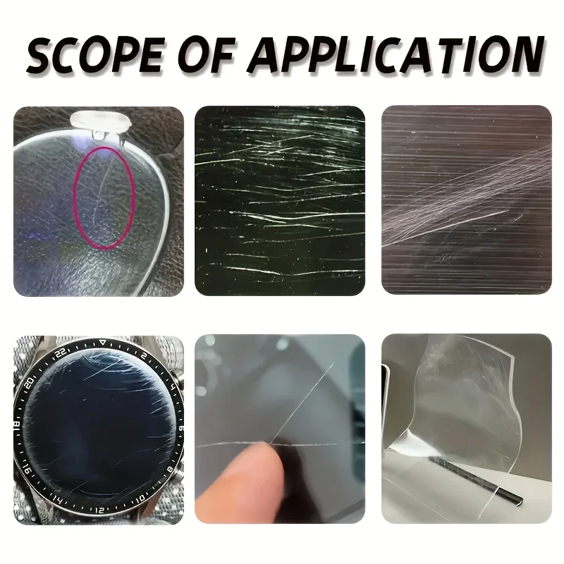 معجون إصلاح خدش النظارات، مناسب للعدسات الزجاجية والإطارات المعدنية، سهل الاستخدام، تركيبة فعالة، تغليف مريح #4
