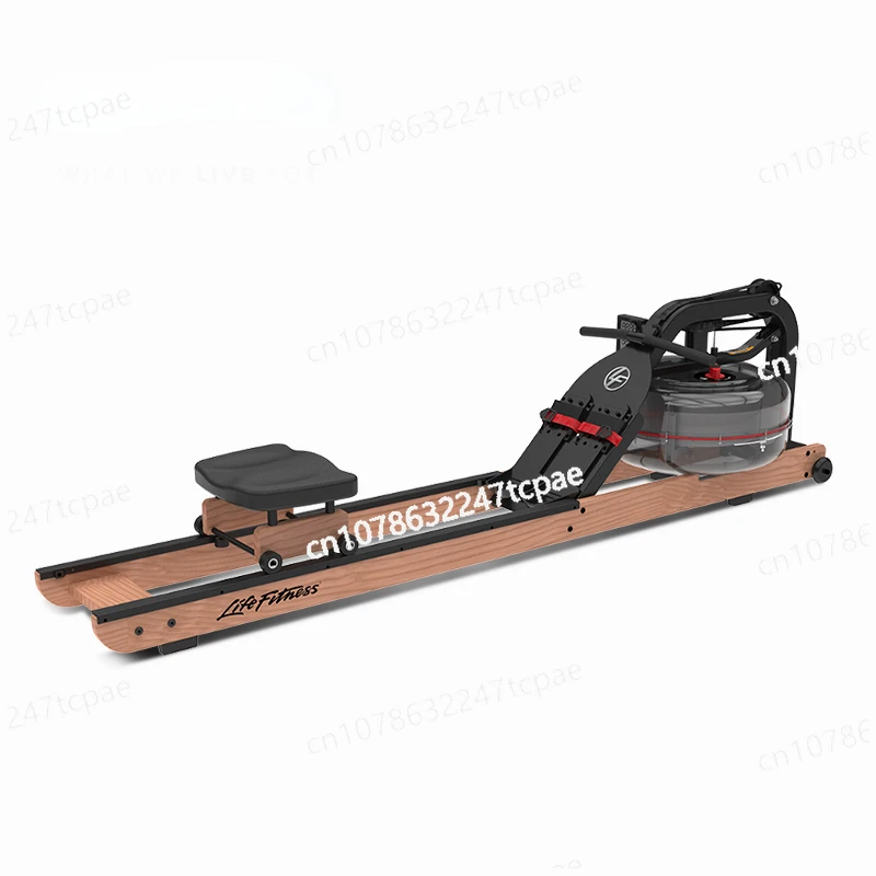 LifeFitness Rowing Machine Water Resistance Wooden Home Fitness Dragon Boat Rowing Trainer