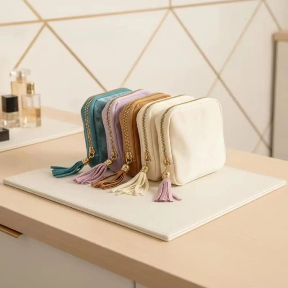 Durable 6-Layer Jewelry Storage Bag Anti-Scratch Portable Bracelet Display Pouch Elegant Anti-friction Mini Cosmetic Pouch Gift
