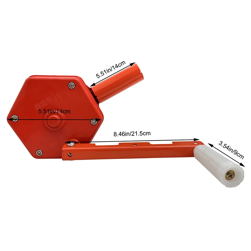 Greenhouse Sidewall Hand Crank Manual Film Roll Up for Greenhouse Ventilation Roll Up Lifting Device Ranch