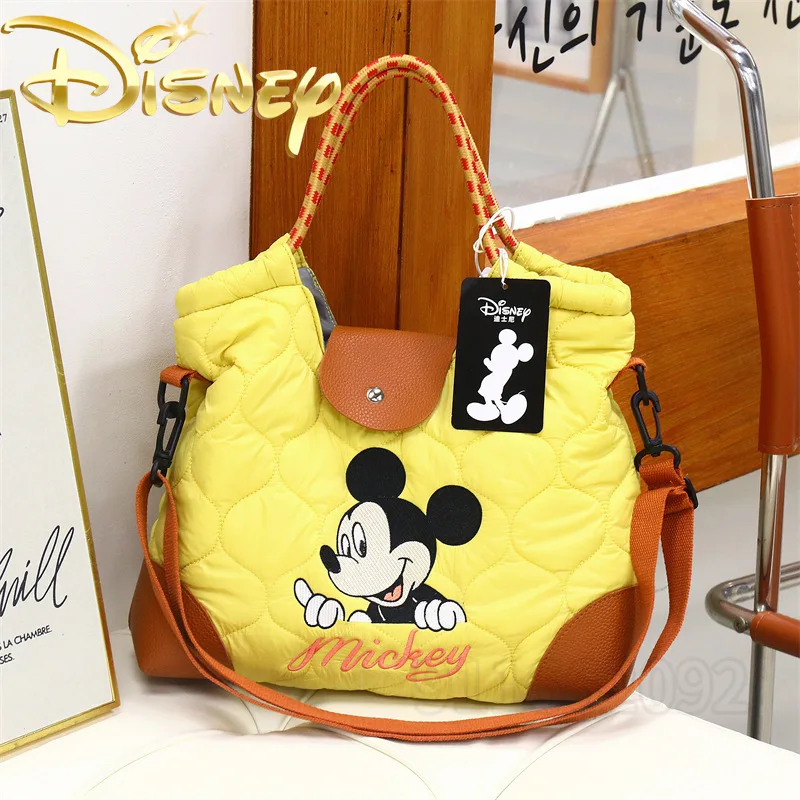 

Disney Mickey New Women's Handbag Cartoon Embroidery Fashion Women's Shoulder Crossbody Bag High Quality Casual Women's Bag