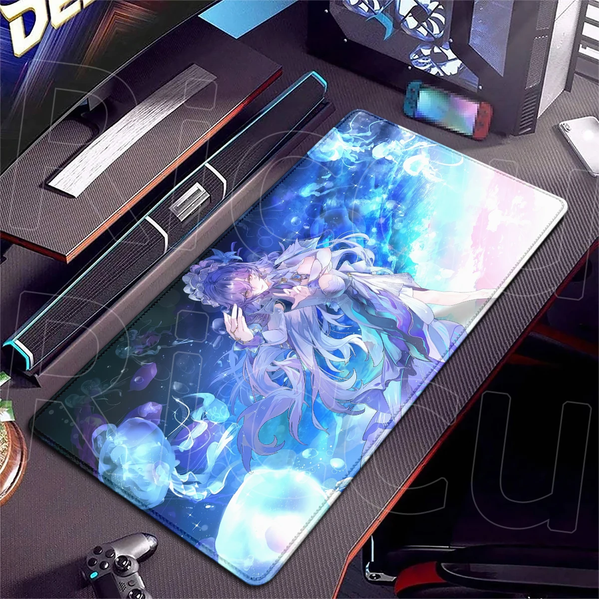 Wuthering Waves Pretty Girl Mousepad, HD-Druck, rutschfeste Gummiunterseite, Schreibtisch-Gadget, Karten-Spielmatte, Büro- und Heim-Set-Zubehör – Detail 17