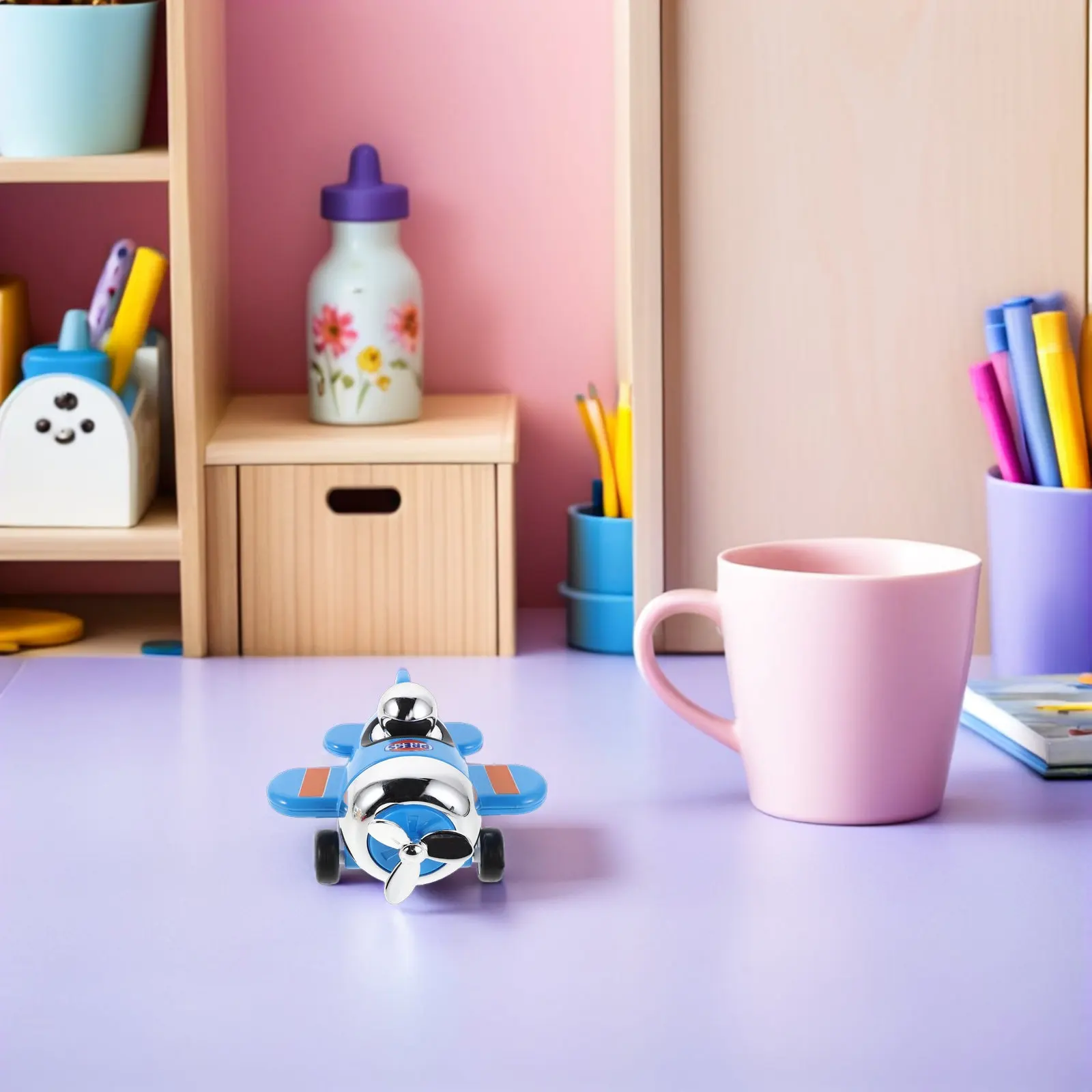 

2Pcs Pull Back Airplane Mini Alloy Aircraft Compact Design Portable Boys Plane Classroom Treasure Party Favors Birthday Goodie