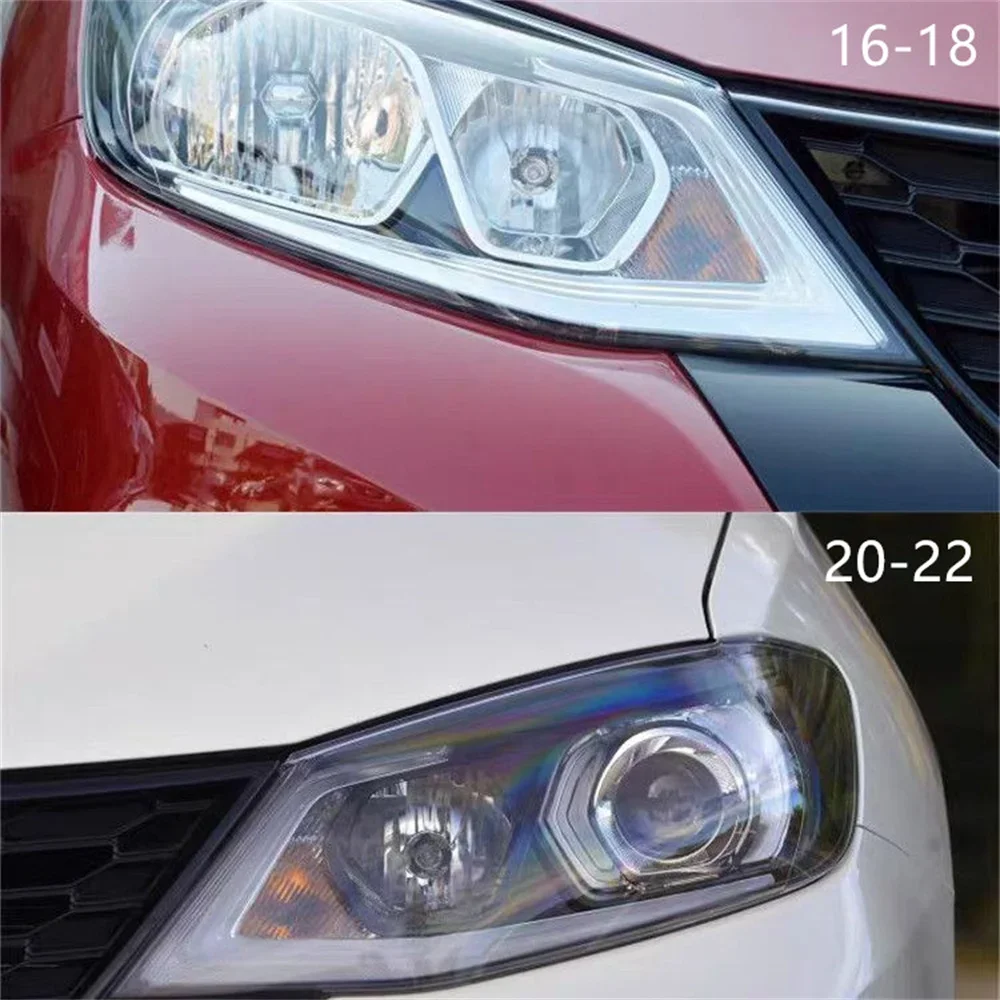 HTTCY  For Nissan Tiida 2016 ~2018 2020~2022  front Car Headlight Cover Lens Shell Lampcover Lampshade Headlamp Light mask