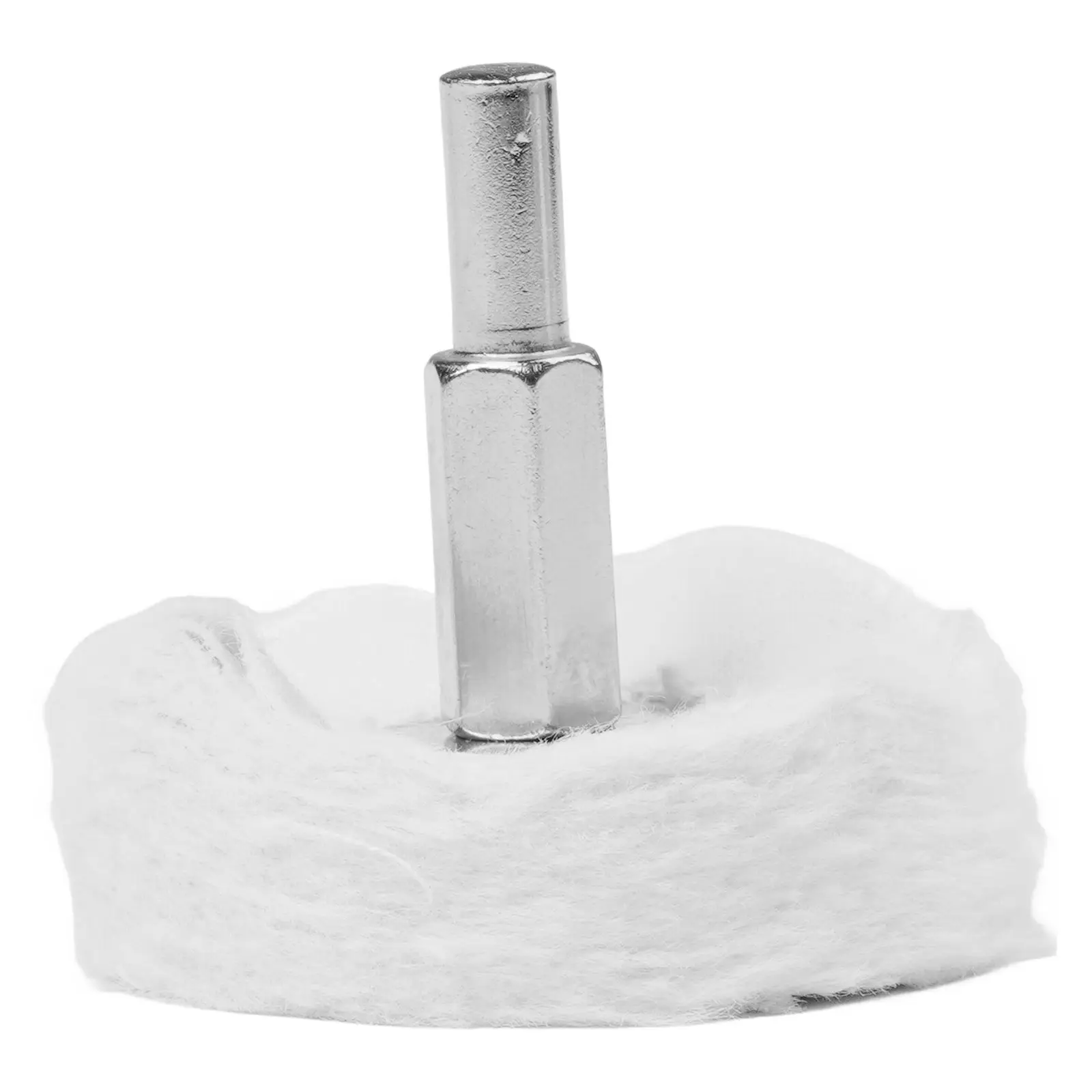 Drill Mounted Cotton Cloth Polishing Wheel 4 inch 100mm for Smoothing and Shining Metal Aluminum Stainless Steel and Wood