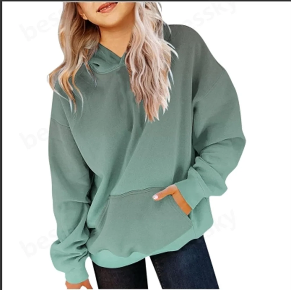 

Girls Gradual Sweater Soft Cotton Blend Long Sleeve Crew Neck Comfortable Fit Casual Knitwear for Kids