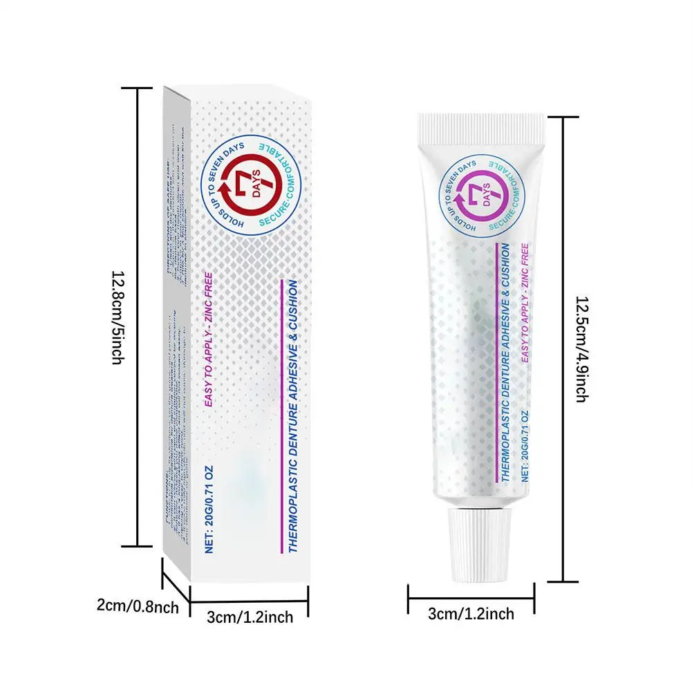 Thermoplastic Denture Adhesive Glue Long-lasting Holding Denture Reliner For Dentures Refits And Tightens Loose Denture Care