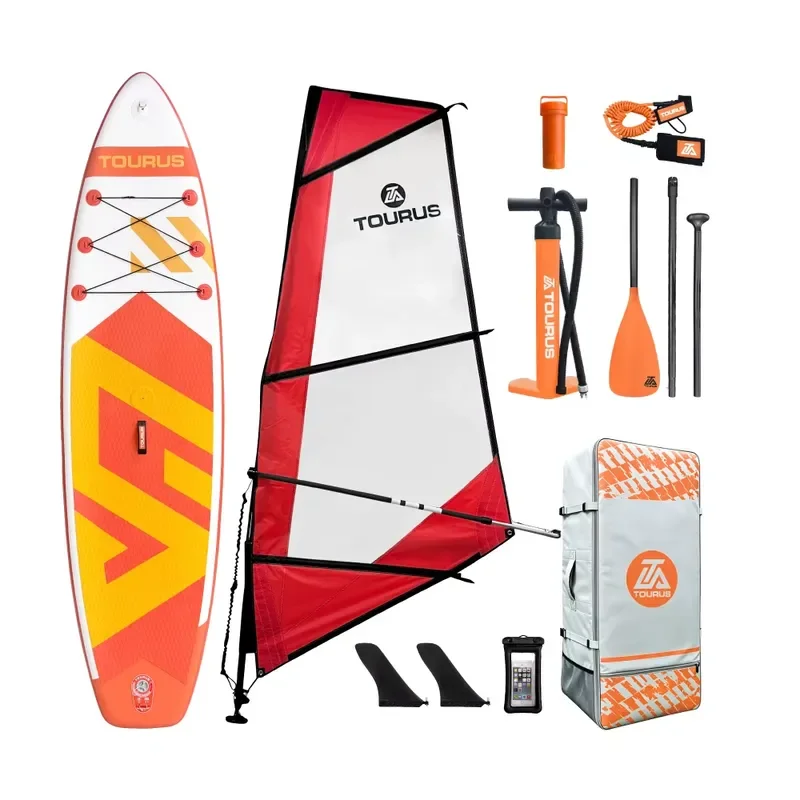 2026 Factory Price 9'-14' Customized Wind Surf Sail Inflatable Paddle Board Windsurf Surfing Sail