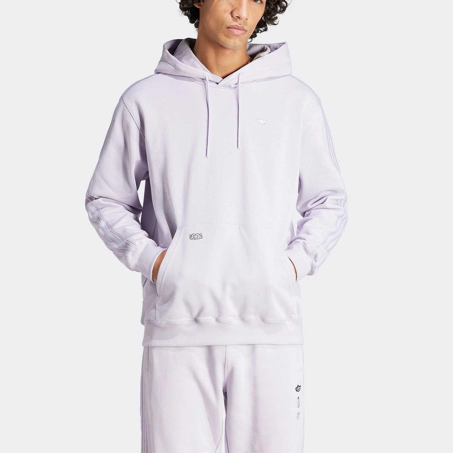 

Adidas genuine Mickey Collaboration Men's Sport Hooded Loose Sweatshirt IY2273