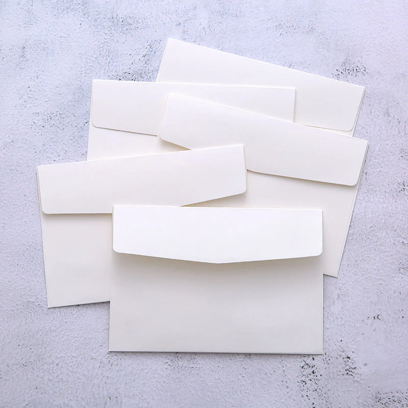 20 Stück 16×11 cm große Umschläge, klassisch, weiß, schwarz, Kraftpapier, blanko, Mini-Papierumschläge mit Fenster, Hochzeitseinladungsumschläge, Geschenkumschläge – Detail 8