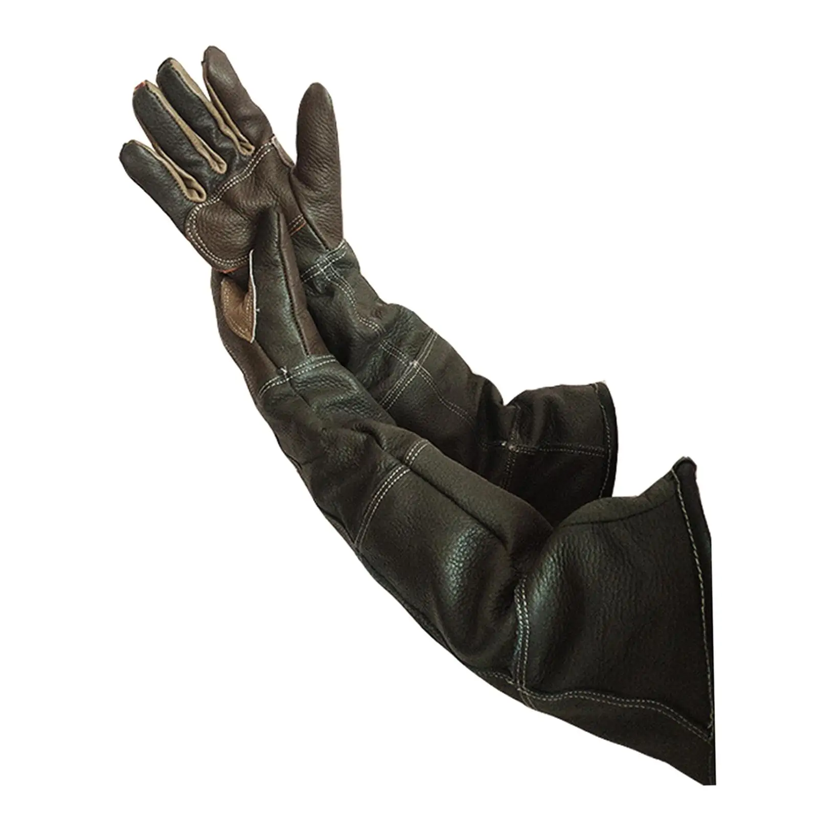 Thickened Leather Gloves for Cat Bathing Dog Grooming Anti Bite Protective Gloves for Bird Training Snake Handling Animal