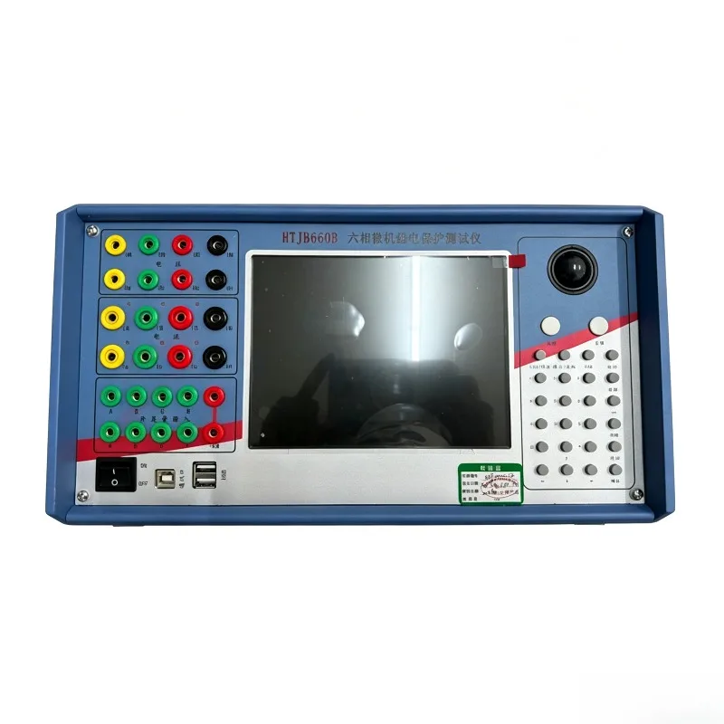 Single Three Six Phase Microcomputer Relay Protection Tester Protective Relay Test Set Secondary Injection Calibrator