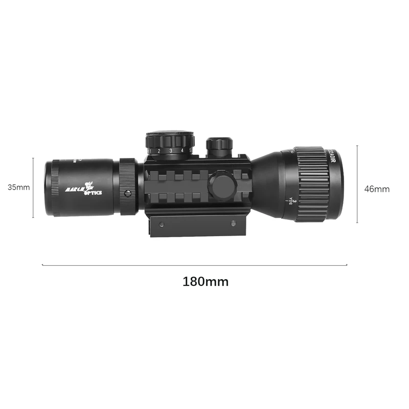 Tactische HK 3-9X32AOIR Jacht Scope Rood Groen Crosshair Verlichte Optiek 25.4mm Buis Richtkijker Past 11/20mm Rail Mount