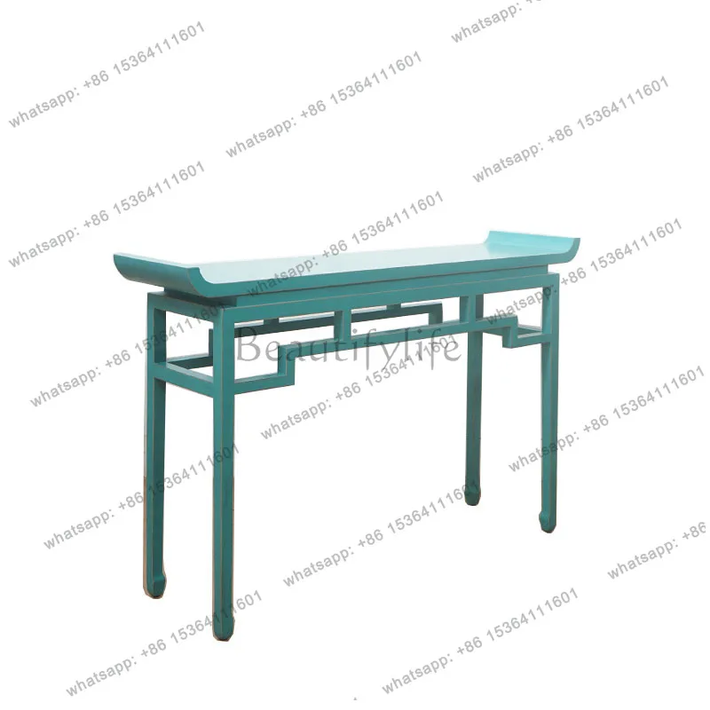 New Chinese-style entrance table Living room entrance table Hotel lobby end view table