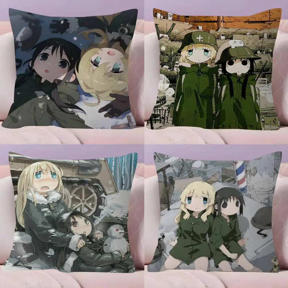 

Наволочка с изображением аниме-девушек L-Last Tour, персонализированная, для детской спальни, декор для вечеринки, подарок на день рождения ребенка