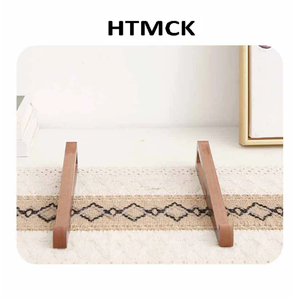 Portable Ergonomic Wooden Laptop Stand, Foldable 12‑Level Adjustable Angle, Triangular Cooling Vent Office Desk Accessory