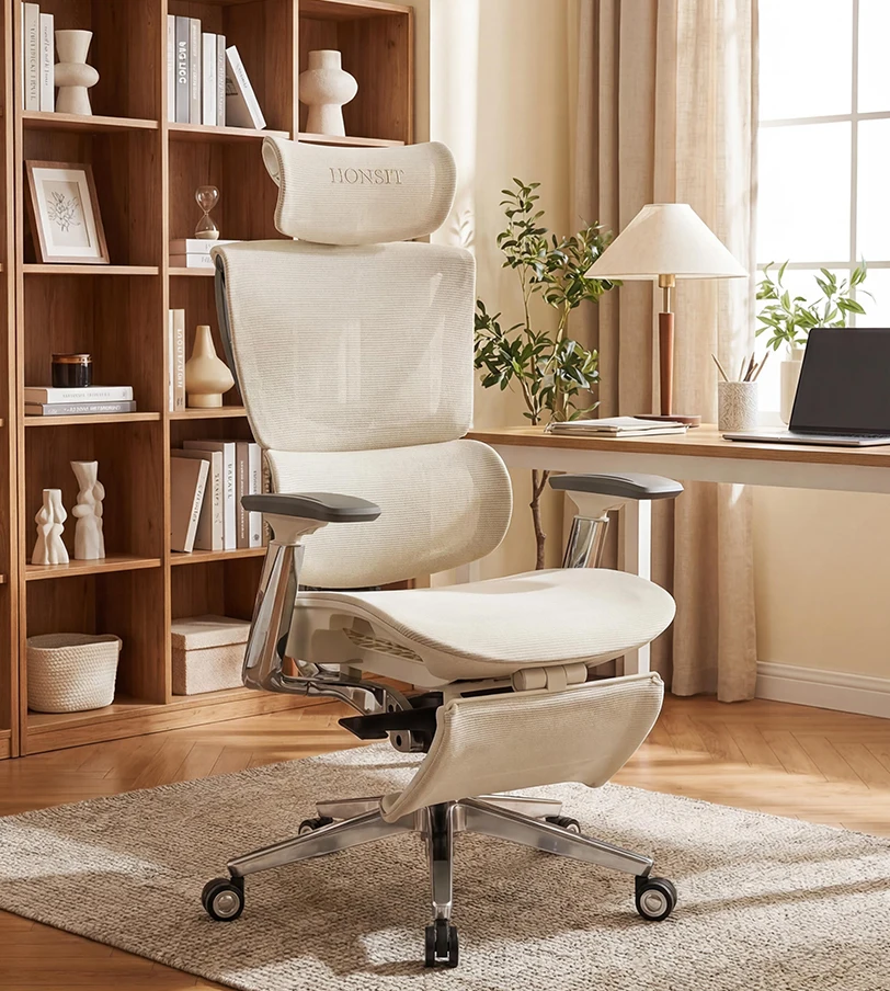 Luxury comfortable high backrest height adjustable boss executive mesh ergonomic office chair, suitable for long working hours