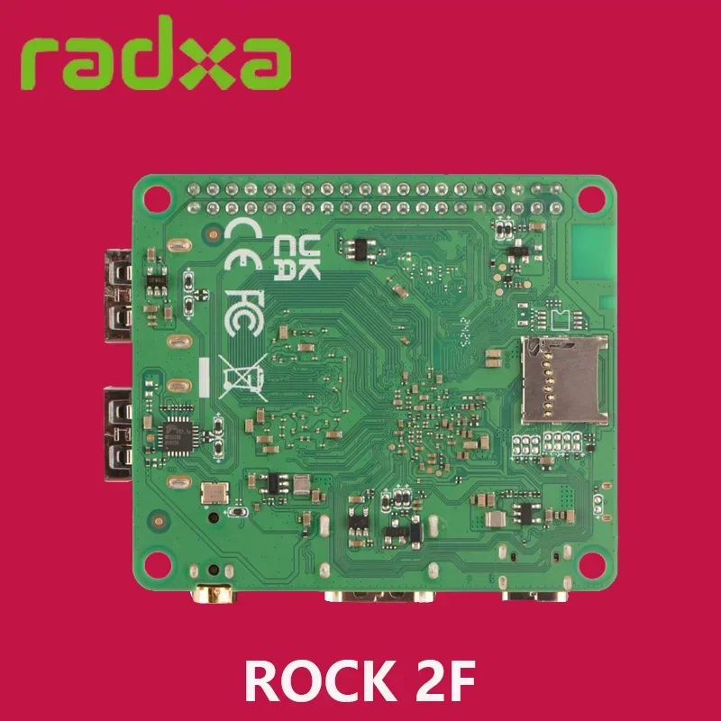 Radxa ROCK 2F RK3528A 4-ядерный процессор, графический процессор и HDMI с платой вывода 4K