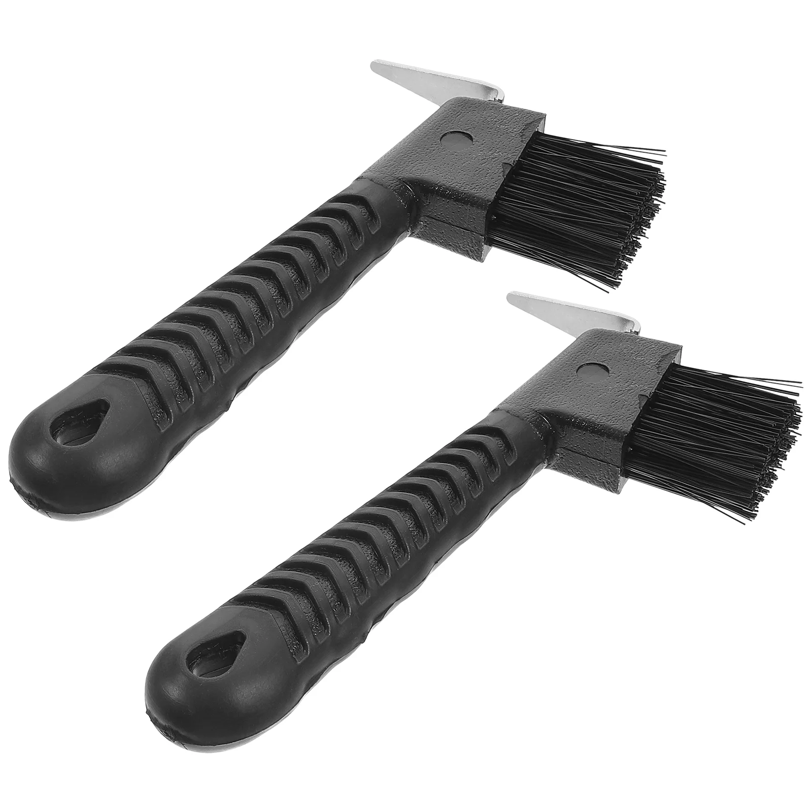 2 PCS Horseshoe Brush Plastic Hoof Hook Polishing Tool Major Cleaning Equestrian Equipment