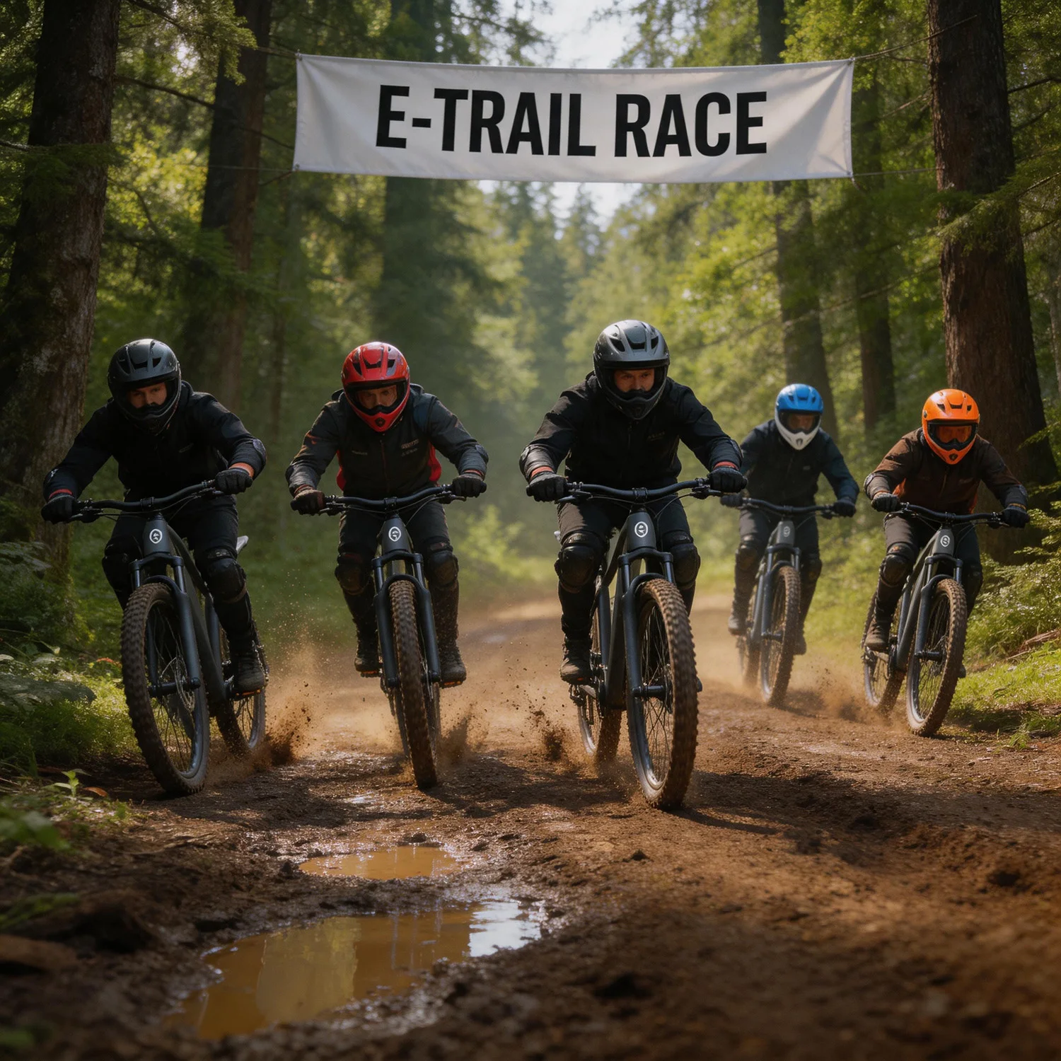 US stock all-weather e-bike 48V500W 40-70km range 24/7 support premium value pedal assist front LCD light stylish durable dual disc brakes compact 7-speed hill climb for off-road rugged terrain multi-mode weekend gift for husband parents view 4