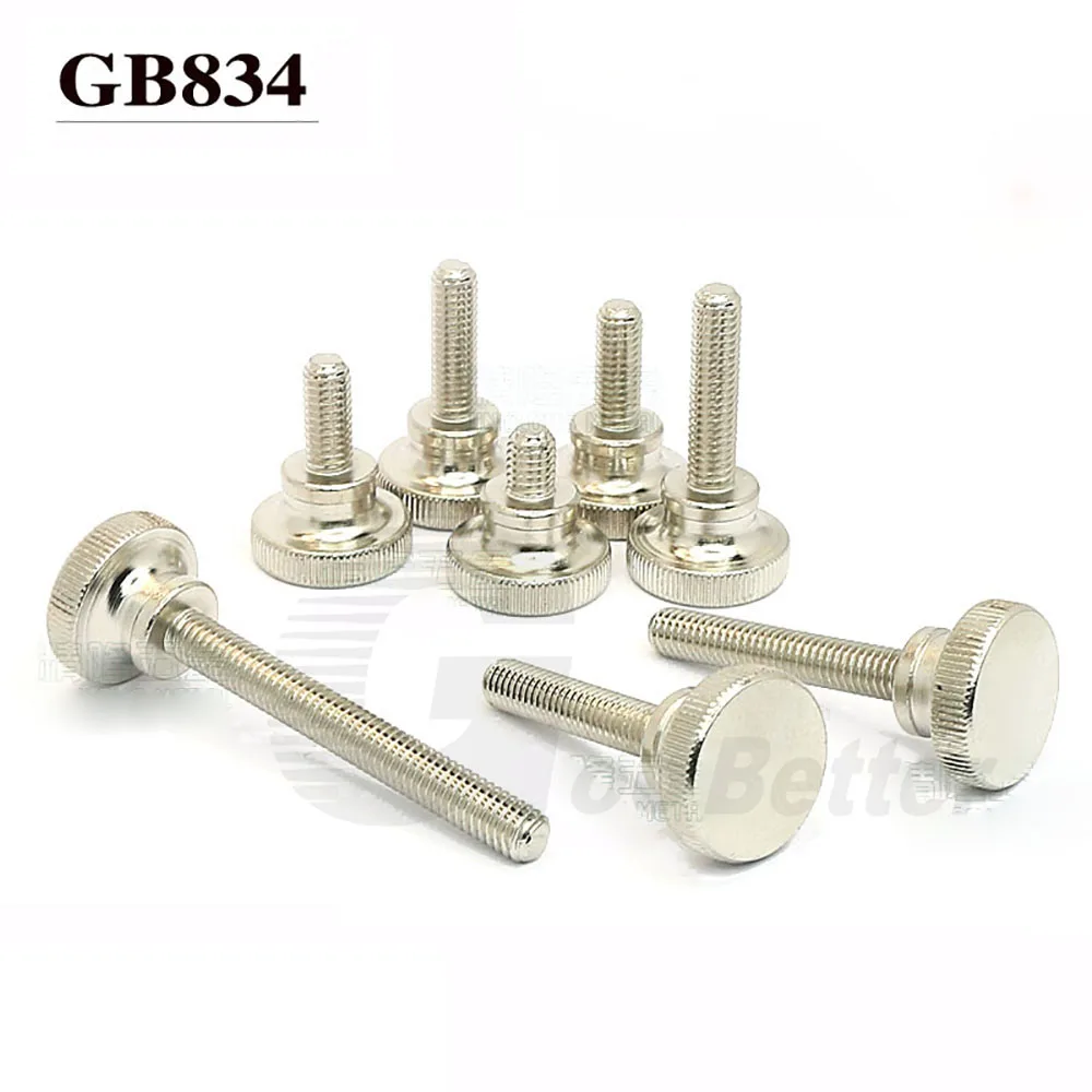 

1/2/5/10Pcs Knurled Thumb Screws M2.5 M4 GB834 Carbon Steel High Head Hand Grip Knob Bolts Length 5-30mm For DIY Car Computer