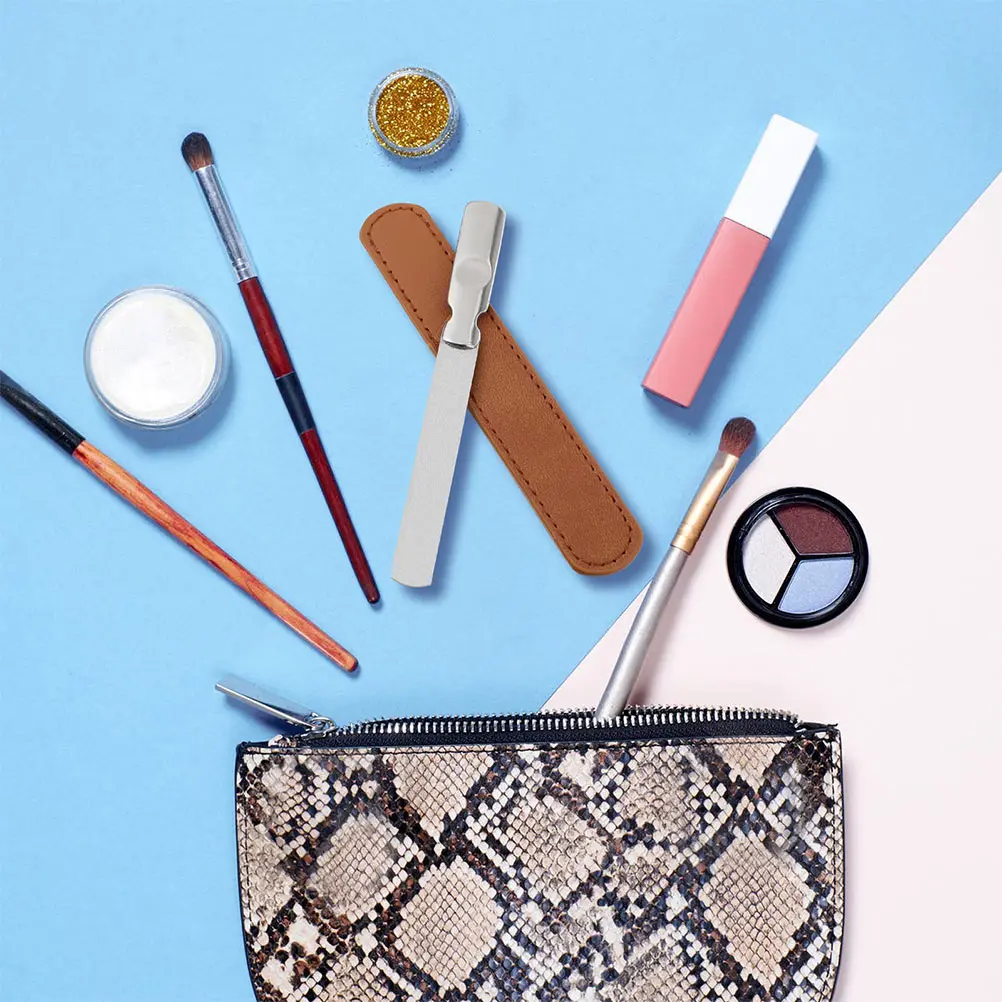 

2 Sets Stainless Steel Nail Files Manicure Files Buffing Smoothing Pedicure Tools Durable Abrasive Strips Bags Included